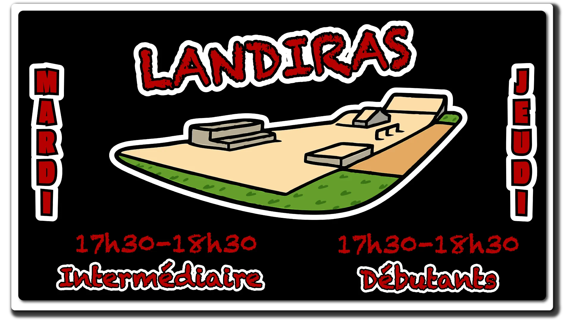 horaires-cours-skatepark landiras